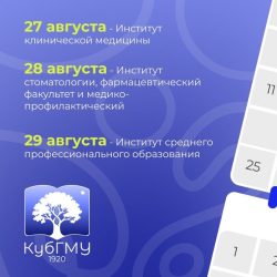 Встречи первокурсников КубГМУ с директорами институтов и деканами факультетов
