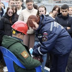 Добровольцы КубГМУ провел практическое занятие по оказанию первой помощи при электротравмах